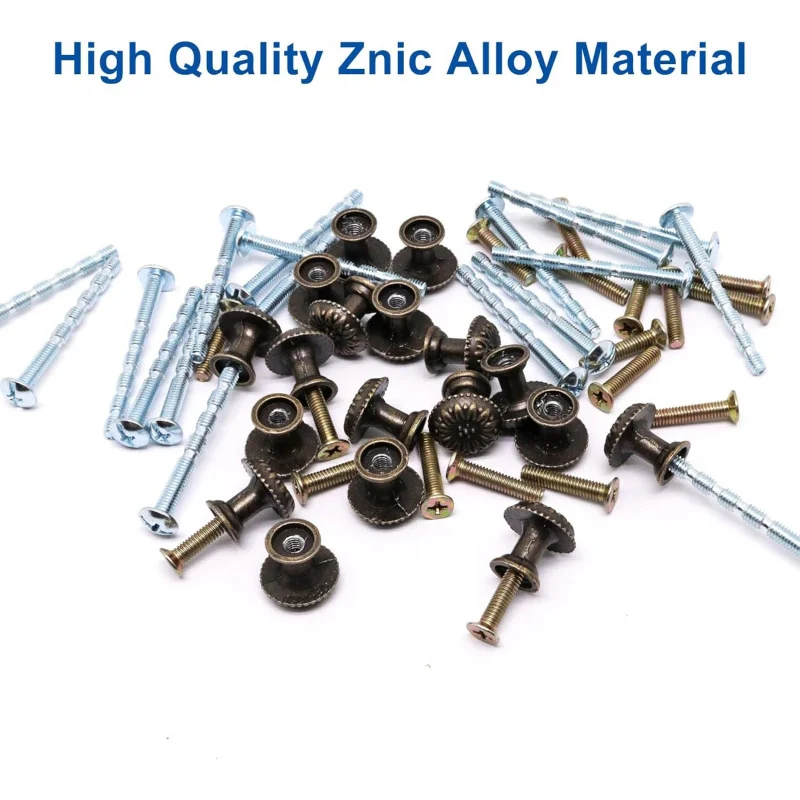 18 ชิ้นลิ้นชัก Vintage, ดึง, กล่องเครื่องประดับขนาดเล็ก, สังกะสีอัลลอยด์ Knob จับไม้