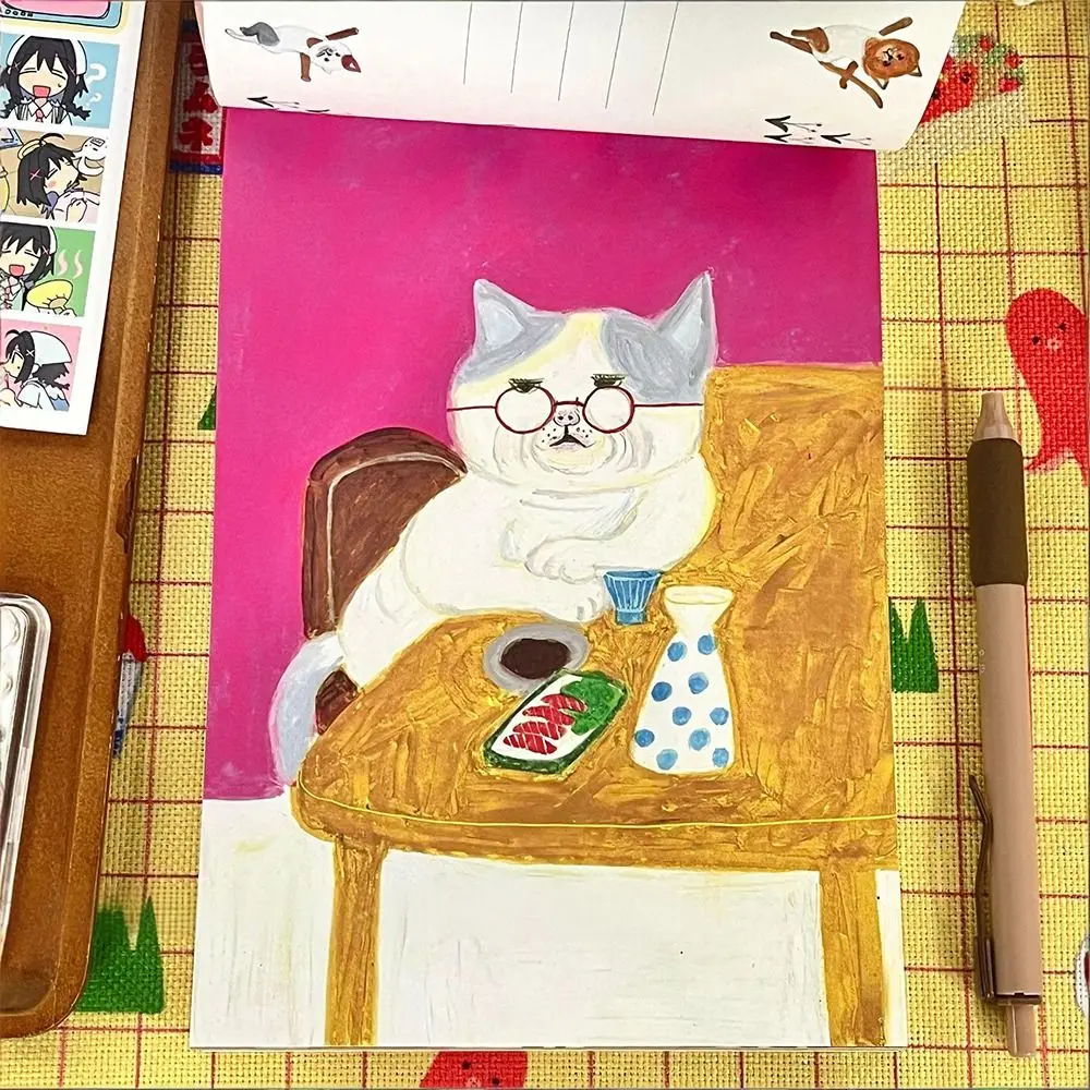 Ilustracje z kreskówek, pisanie, tworzenie, papier, 100 arkuszy, wielofunkcyjne materiały, książka, DIY, papier do scrapbookingu, uczniowie — zdjęcie produktu 3