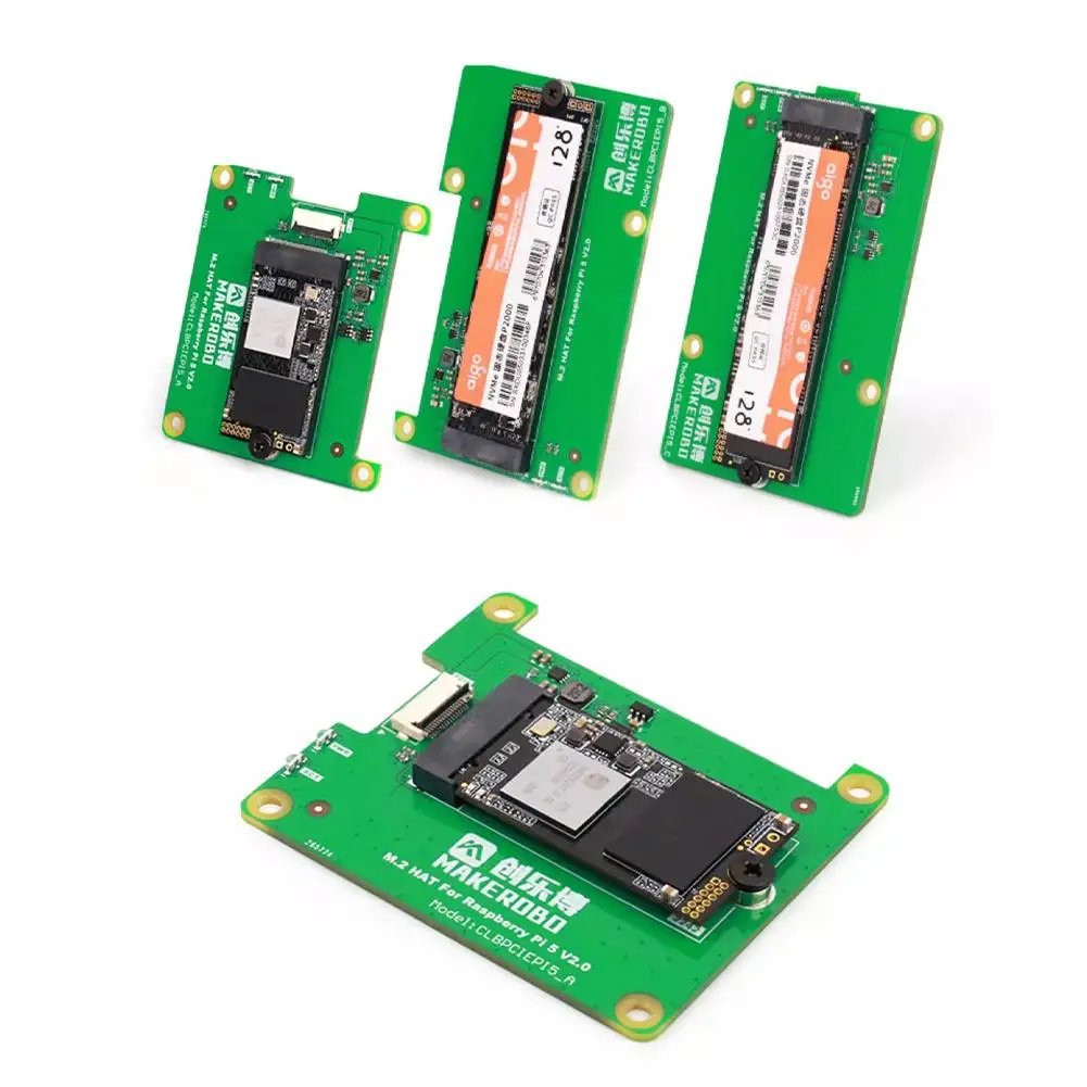 Placa de expansión de alta velocidad adecuada para Raspberry Pi 5, unidad de estado sólido dedicada PCIe M.2 NVME SSD, placa de expansión
