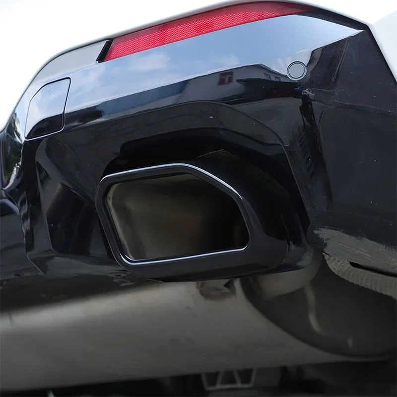For 2022-2023 BMW X3 G01 X4 G02 Stainless Steel Car Exhaust Muffler Decorative Cover Exhaust Pipe Cover Stickers Car Accessories
