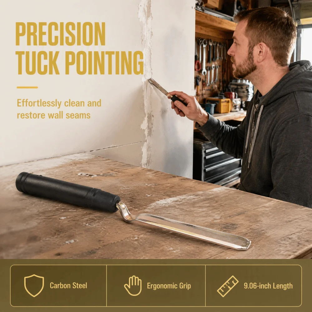 Professional Ergonomic Tuck Pointing Trowel Multifunctional Comfort Grip Pointing Trowel Concrete Trowel Concrete Scraping