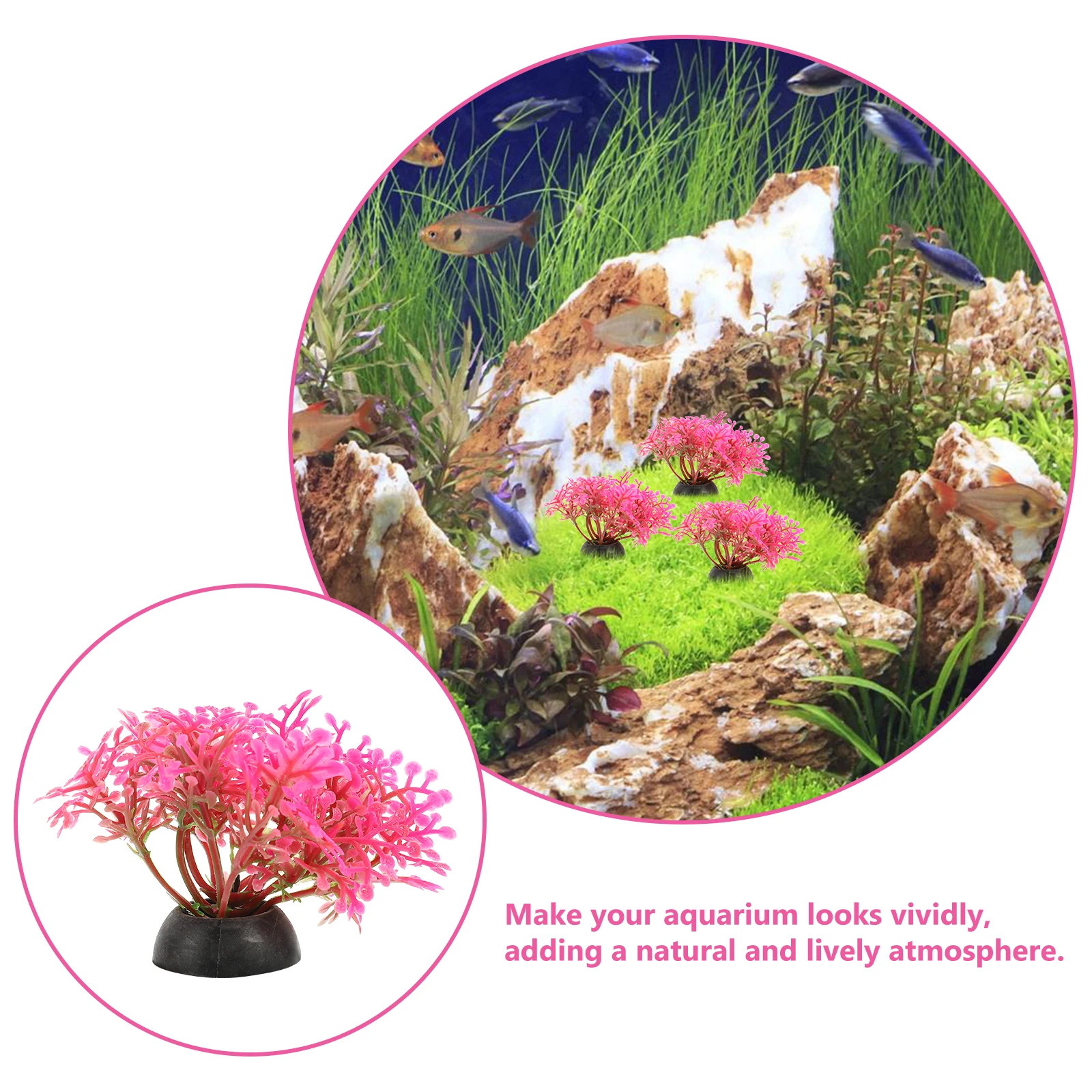 

20pcs Realistic Water Grass Decor For Aquarium Fake Betta Lifelike Plastic Plants Fish Tank Decorations Freshwater Aquatic
