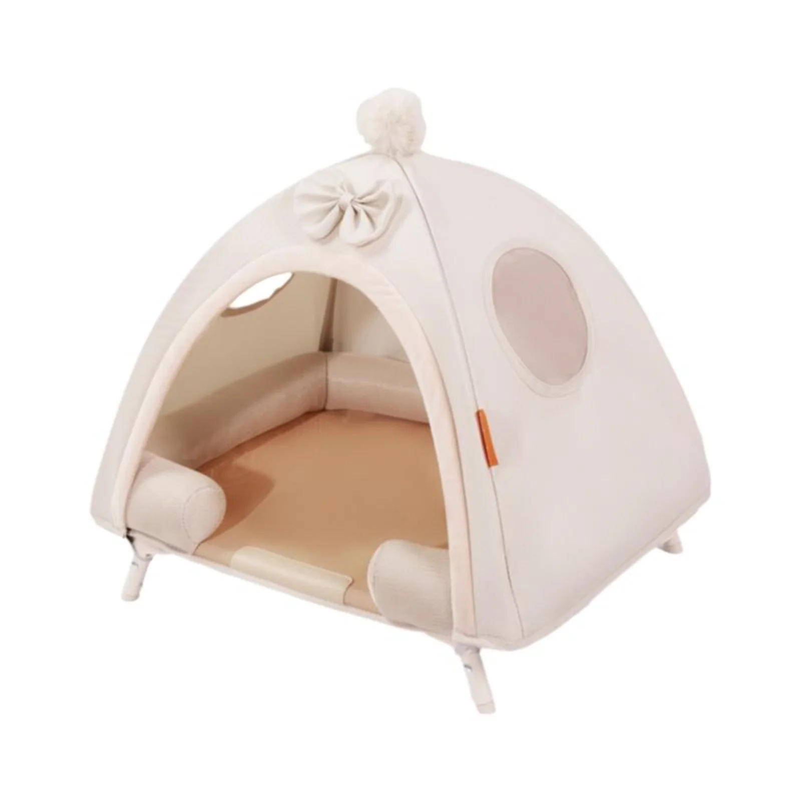 

Приподнятая палатка-кровать для собак, дышащий складной домик для домашних животных, маленькая детская кроватка для собак, в помещении и на открытом воздухе, чистится, подходит для всех сезонов