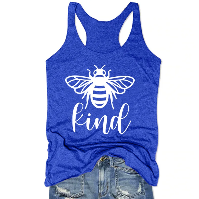 Bee Something Top Be Kind Be Positive Shirt Happiness Women Tops Cute Summer Fashion Clothing Pink Top