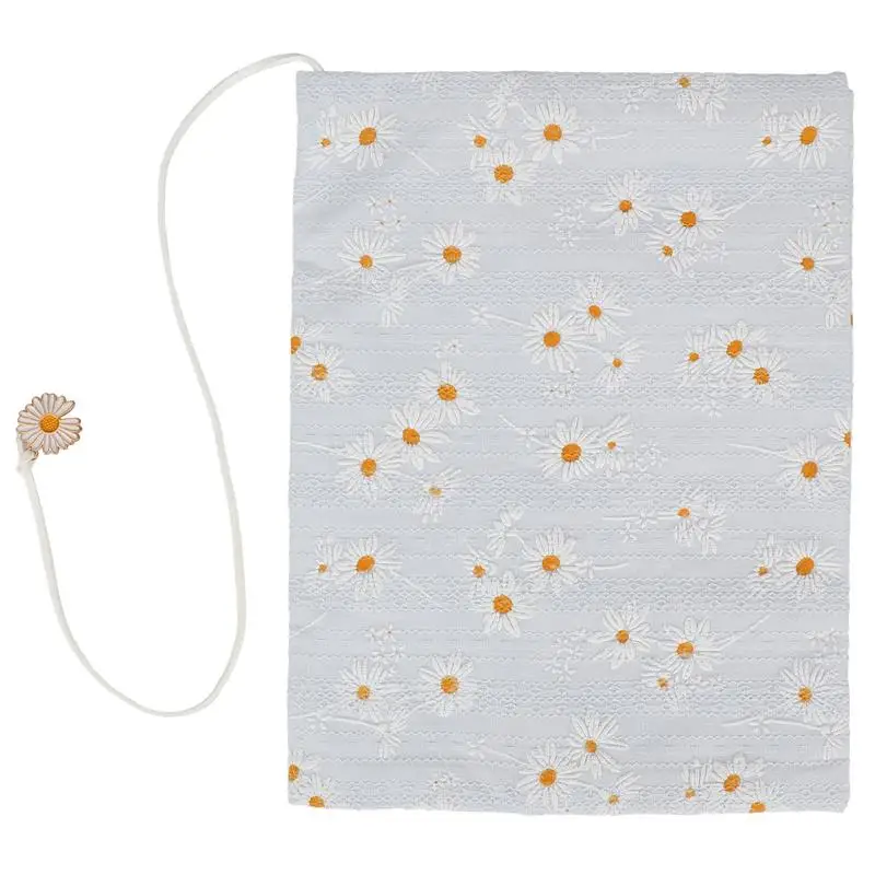 Delicate Foldable Book Cover Washable Book Protector Fabric Book Cover Fabric Notebook Cover Handmade Book Sleeve Decor