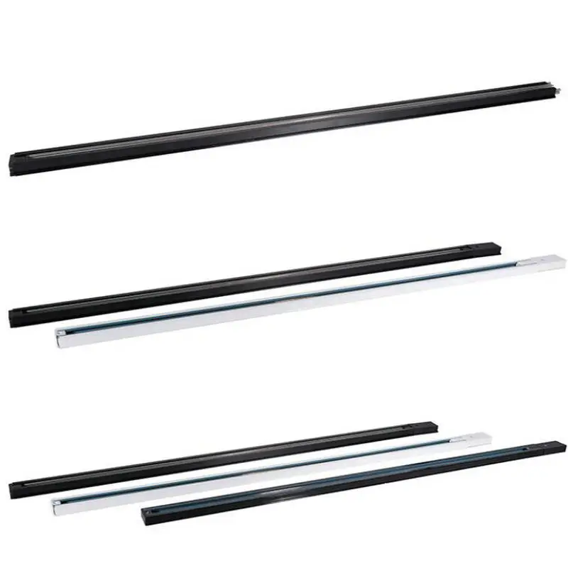 Trilho para LED Track Light , Black White Rails , 2 fios Track Rail, 0.5m 1m Track