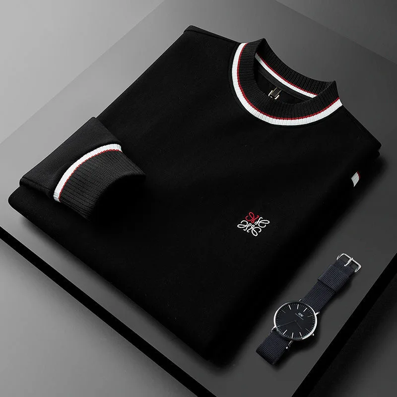 Luxury Brand Golf T-shirt Korean Cultivate Oneself Blouse Top Autumn Golf Wear Men 2024 Fashion Round Neck Casual Long Sleeves