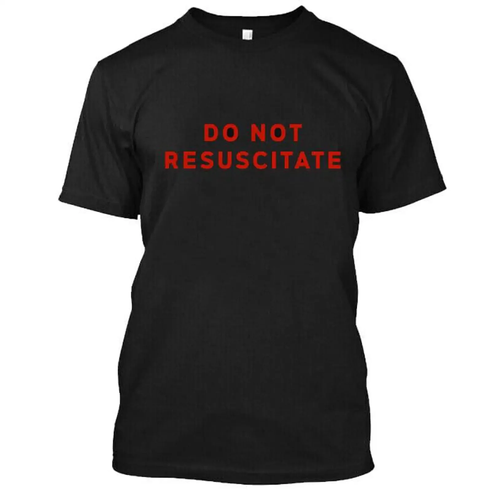 NWT Custom Do Not Resuscitate T Shirt for Black Size S 3XL vintage Washed Top For Everyday Wear Casual Versatile Breathable