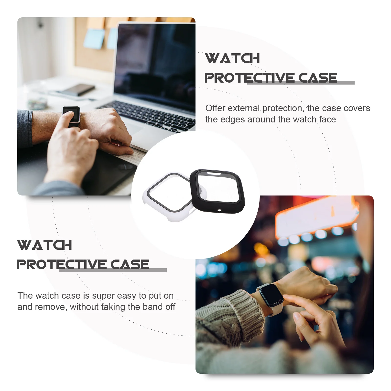 

2Pcs Watch Edges Covers Protective Watch Installation Removal High Grade Material Durable Protection