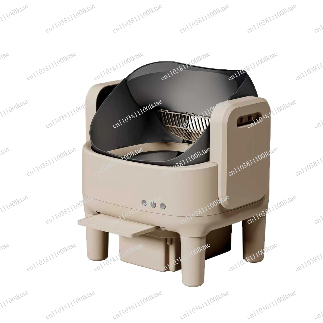 Automatic Intelligent Deodorant Cat Litter Box, Open  Steel Smart Cat Toilet, Remote Electric Cleaning and Shoveling Machine