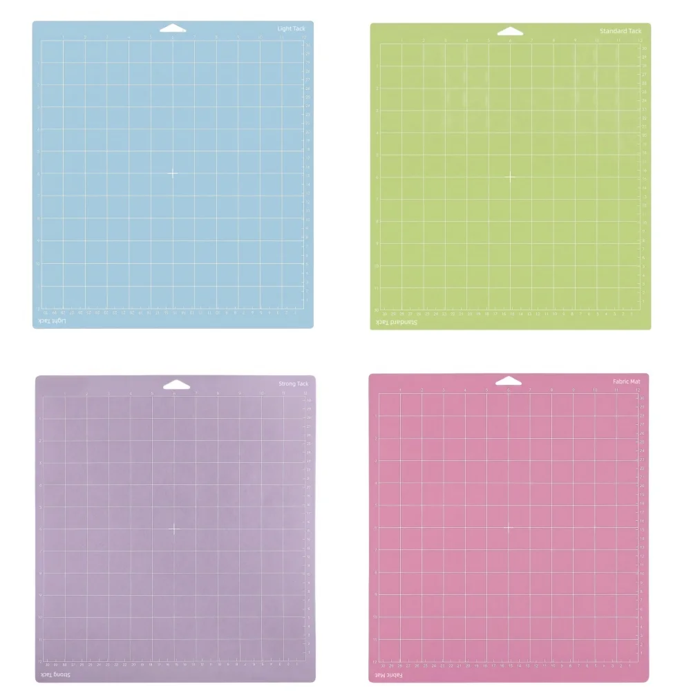 4 different viscosity vinyl cutting pads (12 * 12 inches), for Cricut Maker 3/Maker/Explore 3