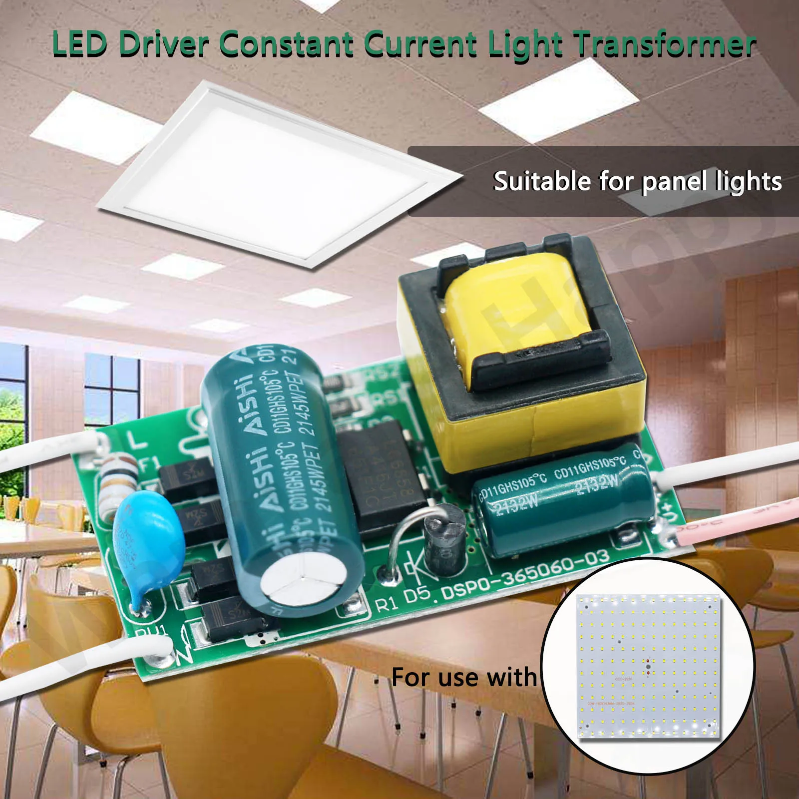 LED Driver 8W 18W 25W 36W 50W 300mA 250mA LED Non-Isolated Constant Current Transformer AC to DC Converter Power Unit Device