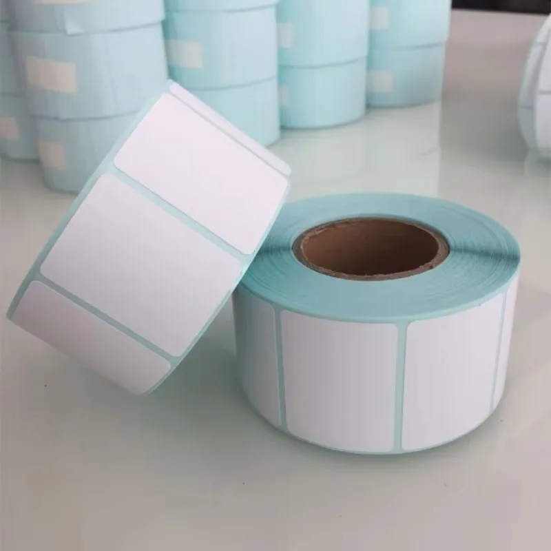 

【Bulk Sales】Factory Wholesale Blank Self Adhesive Thermal Sticker Paper Plain Thermal Label Rolls