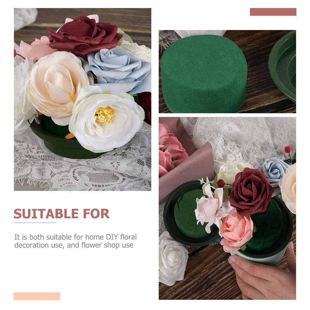 

10Pcs Floral Foams Bowls Durable Flower Mud Plates Fresh Water Absorb Flower Foams for DIY Home Floral Arrangement Supplies
