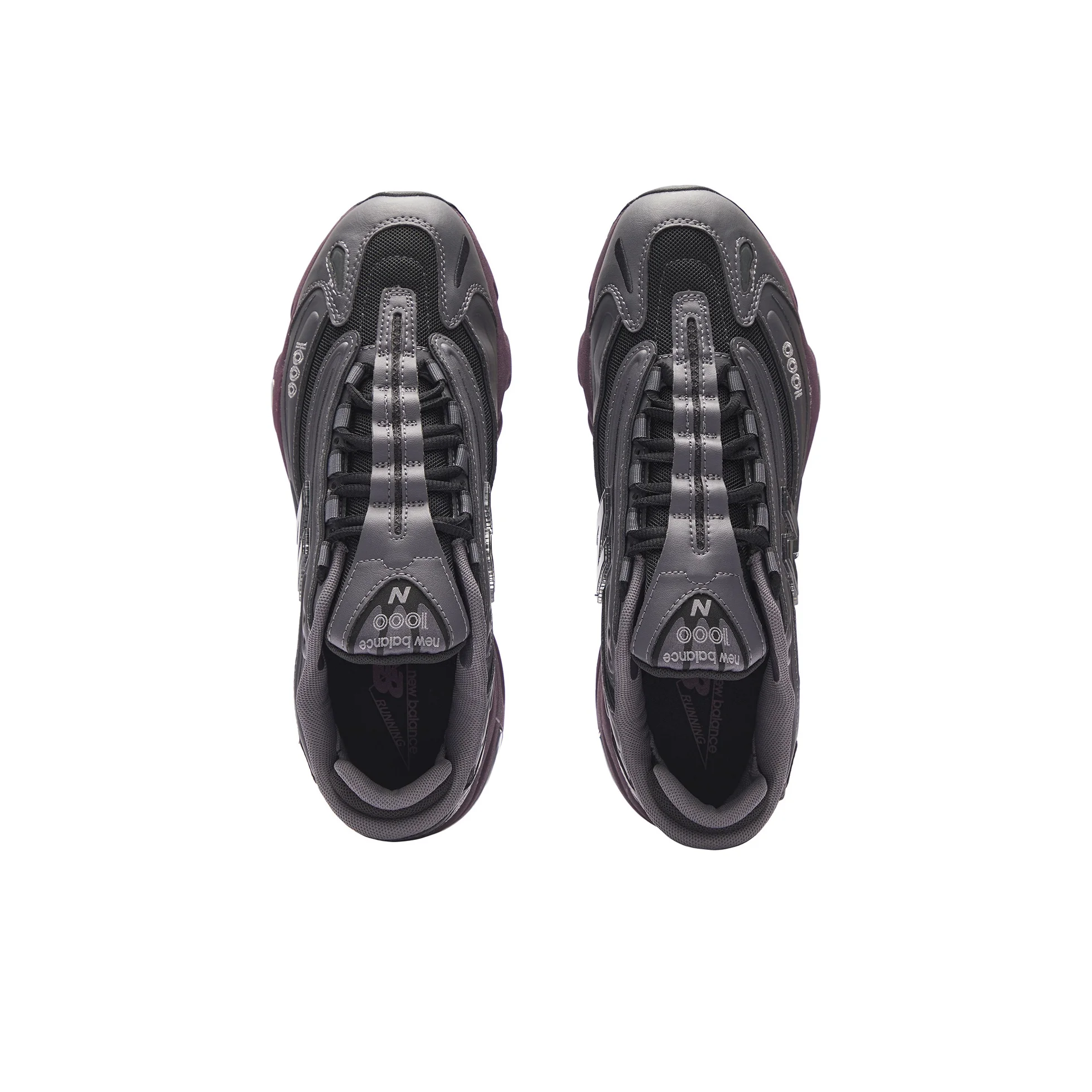 New Balance NB 1000 - حذاء كاجوال منخفض القطع للرجال والنساء، لون رمادي غامق #4