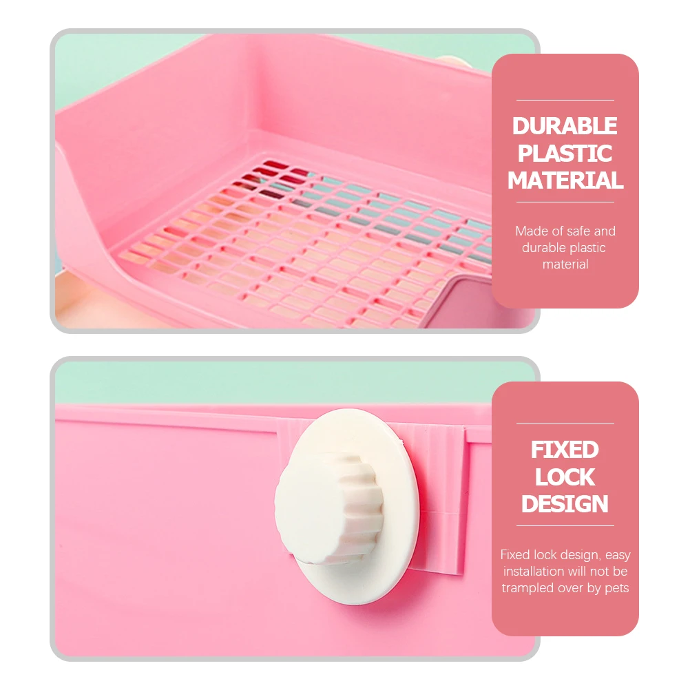 

Guinea Potty Plastic Durable Indoor Outdoor Small Animal Toilet Litter Box for Pet Training Rabbit Litter Box