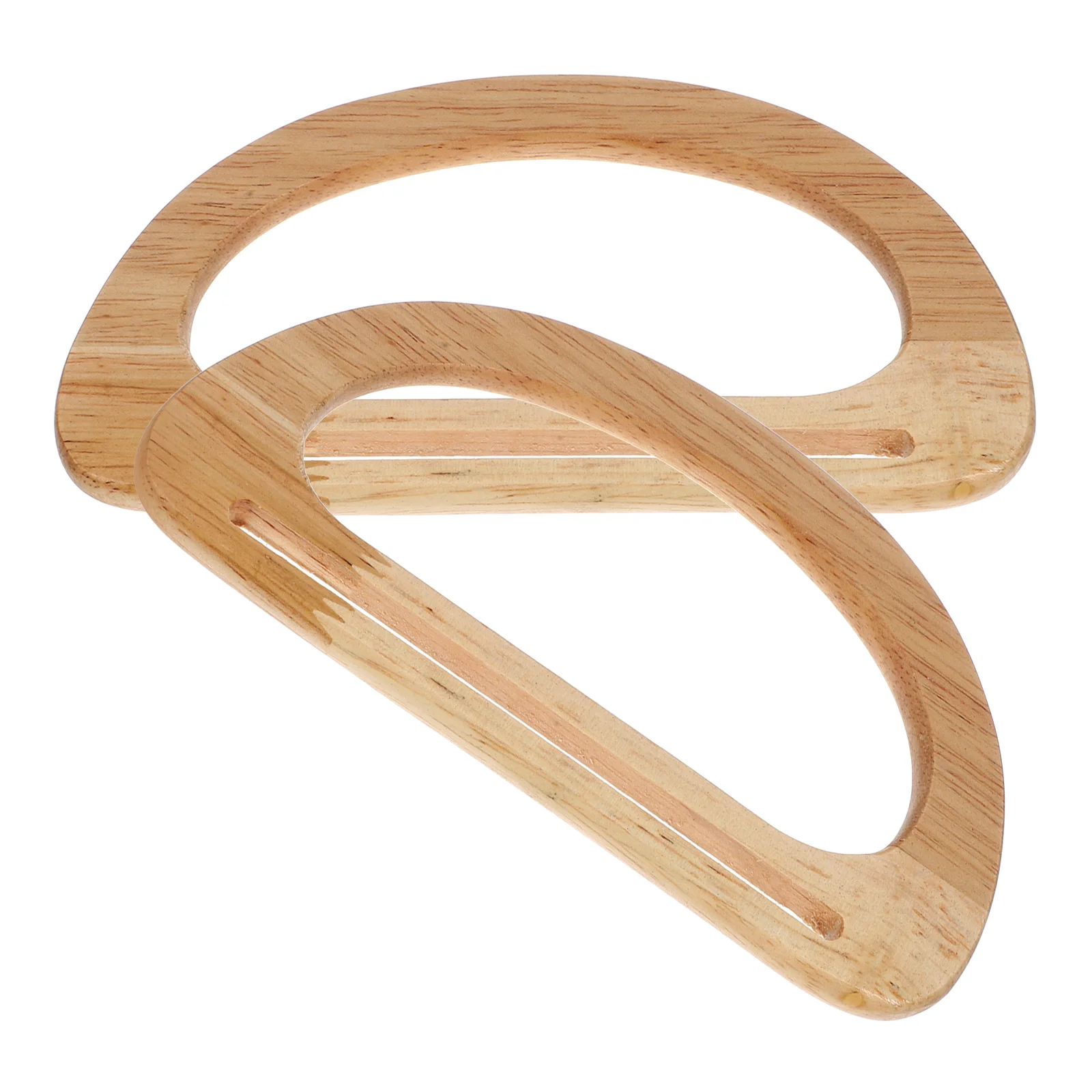 2 pçs pequeno saco acessórios compras cabides bolsa de madeira carteira bolsa alças