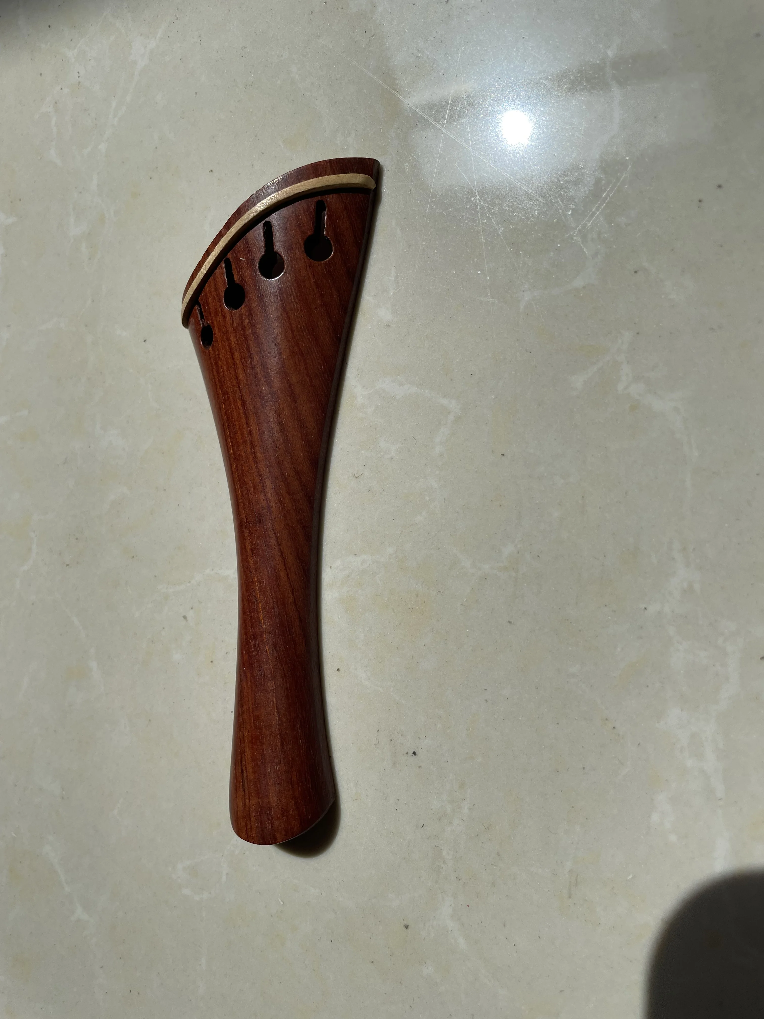 Special Shape Violin Tailpiece, Full Size, Violin, Red Sandalwood, 4 Strings, High Quality, Beautiful, 4 Strings