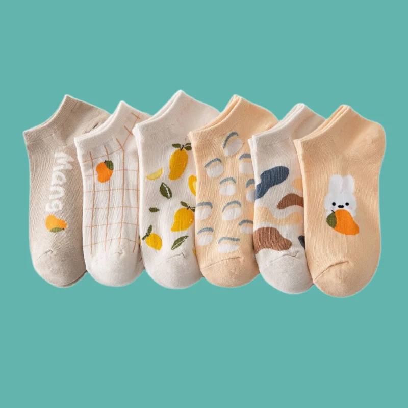 Chaussettes courtes de style japonais pour femmes, basses, fines, bateau, coton, peu profondes, mignonnes, nouvelle mode, été, 2/5, 2024, paires