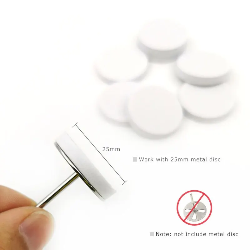 HYTOOS 25 มม.Buffing Disc ขัดกระดาษทรายไม่มีแผ่นโลหะไฟฟ้าเล็บเจาะ Bits เครื่องเจาะอุปกรณ์เสริม