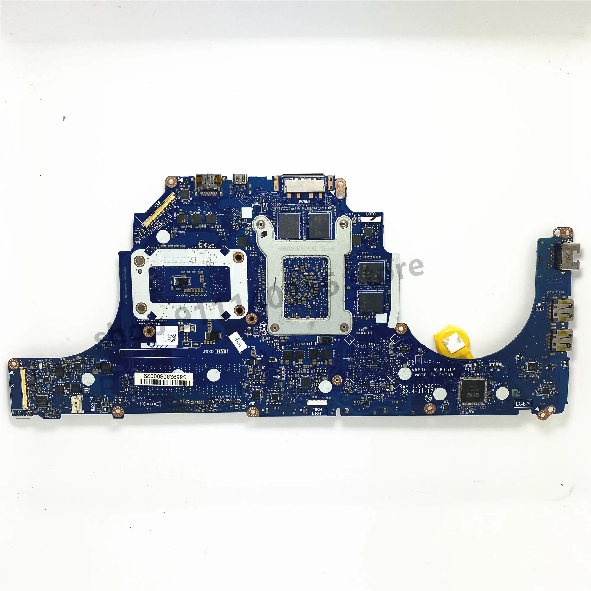 CN-0JM7P2 0JM7P2 JM7P2 0DWWXN For DELL Alienware 15 R1 17 R2 Laptop Motherboard AAP10 LA-B751P W/ i7-4710HQ/4720HQ CPU 100% Test