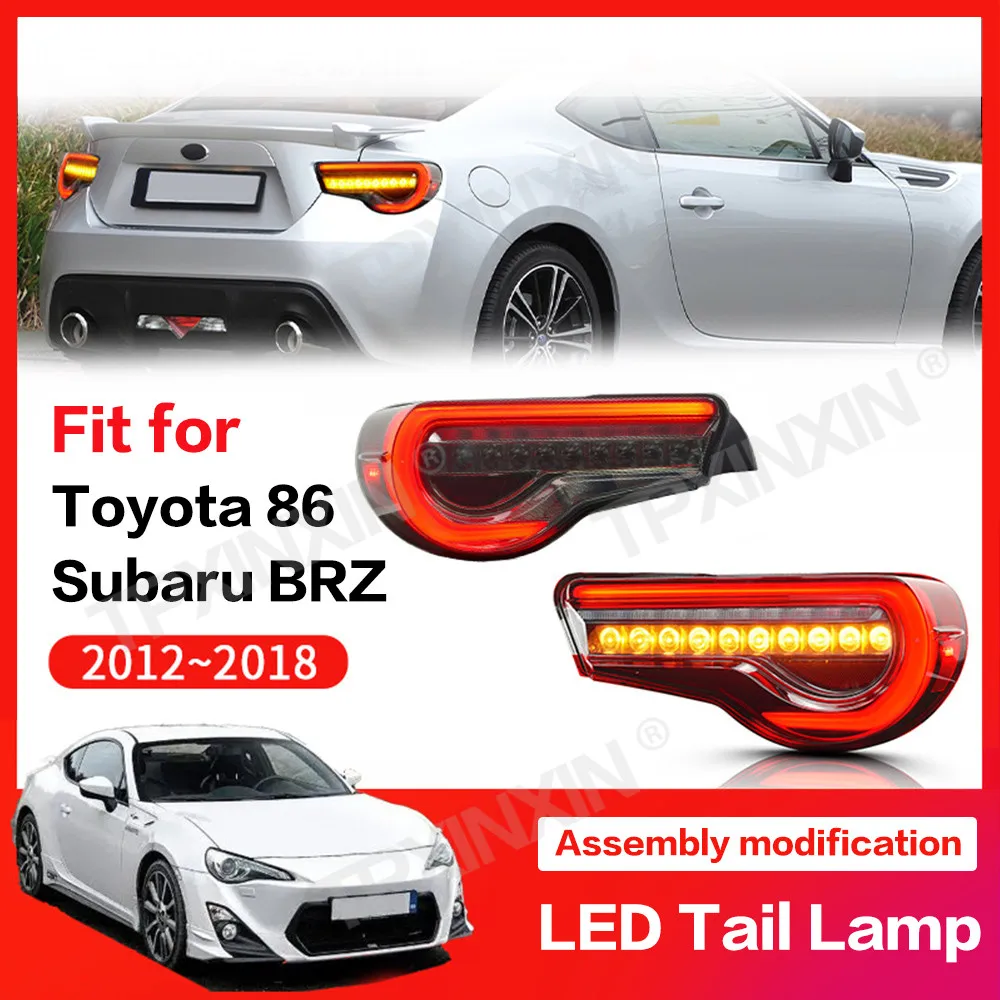 For Subaru BRZ 2012-2018 Tail Lamp Led Assembly Streamer Steering Plug-In Modification Turn Signal Auto Accessories DRL