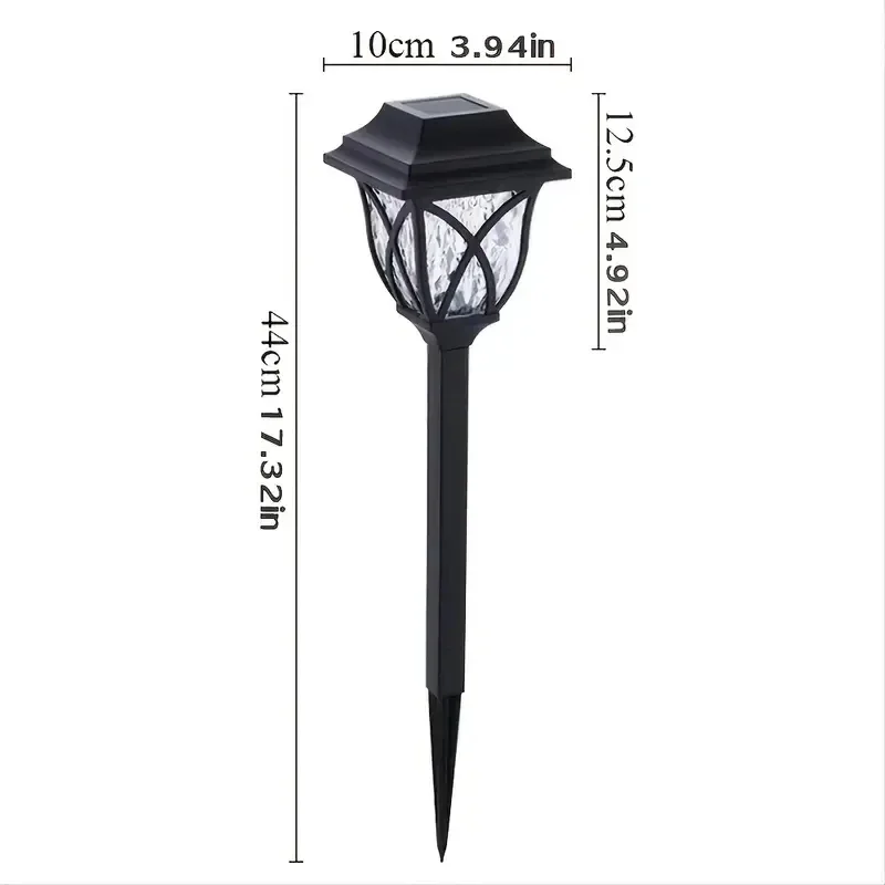 1-10Pack Solar Yard Lights Heldere Gazonverlichting Outdoor Waterdichte Led Solar Pathway Lights Landschap Path Lights - afbeelding 2