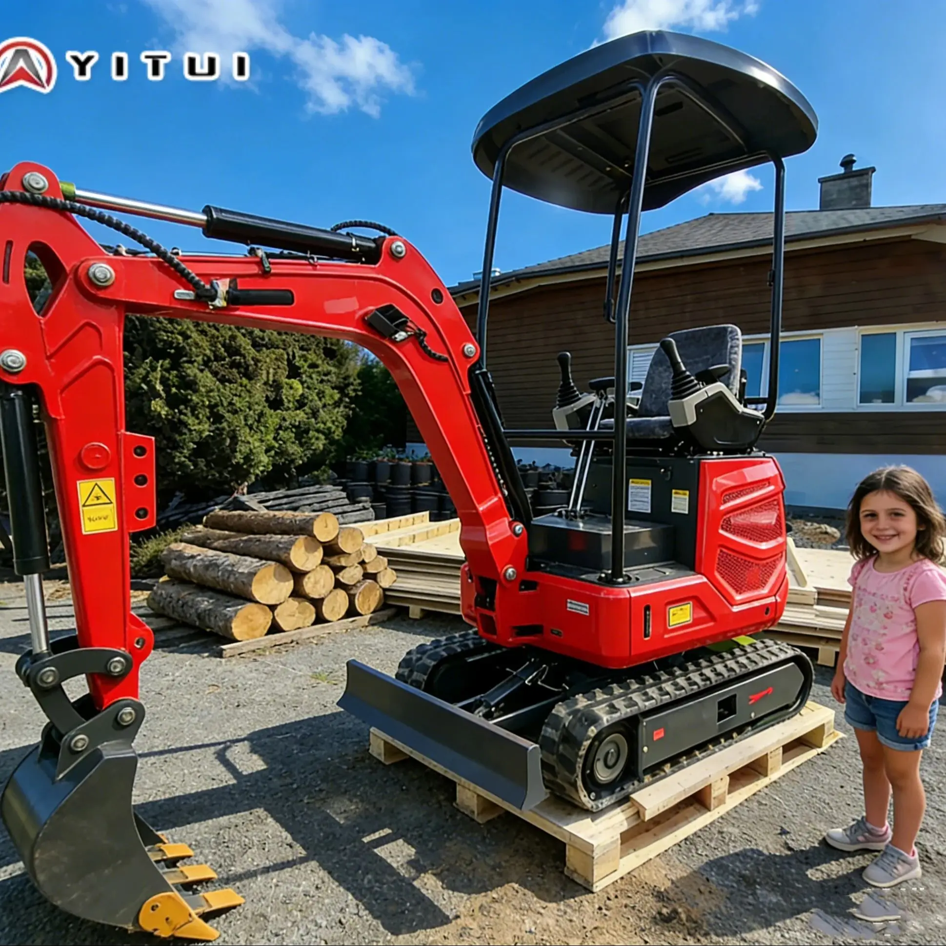 

Мини-экскаватор 2.0 тонны, индивидуальная комплектация, простое управление, двигатель Kubota, Euro 5, компактный экскаватор с регулируемыми функциями