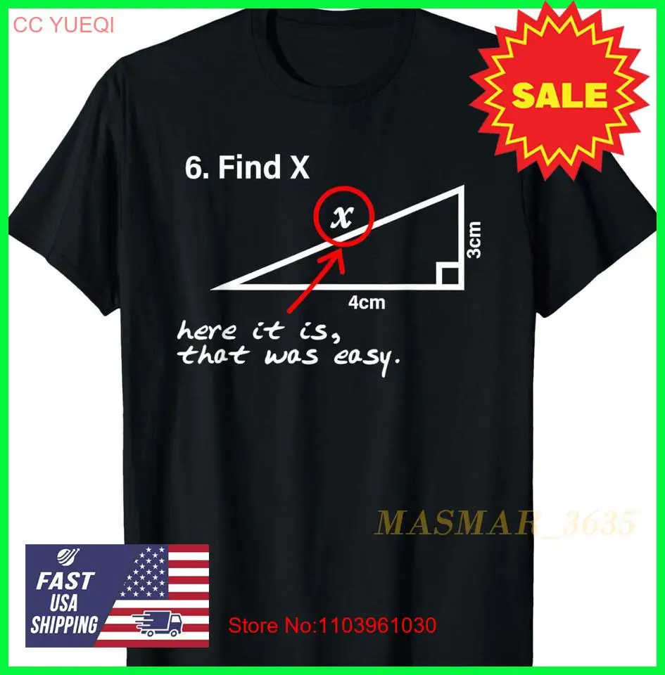 Найдите X, это легкая футболка, быстрая доставка
