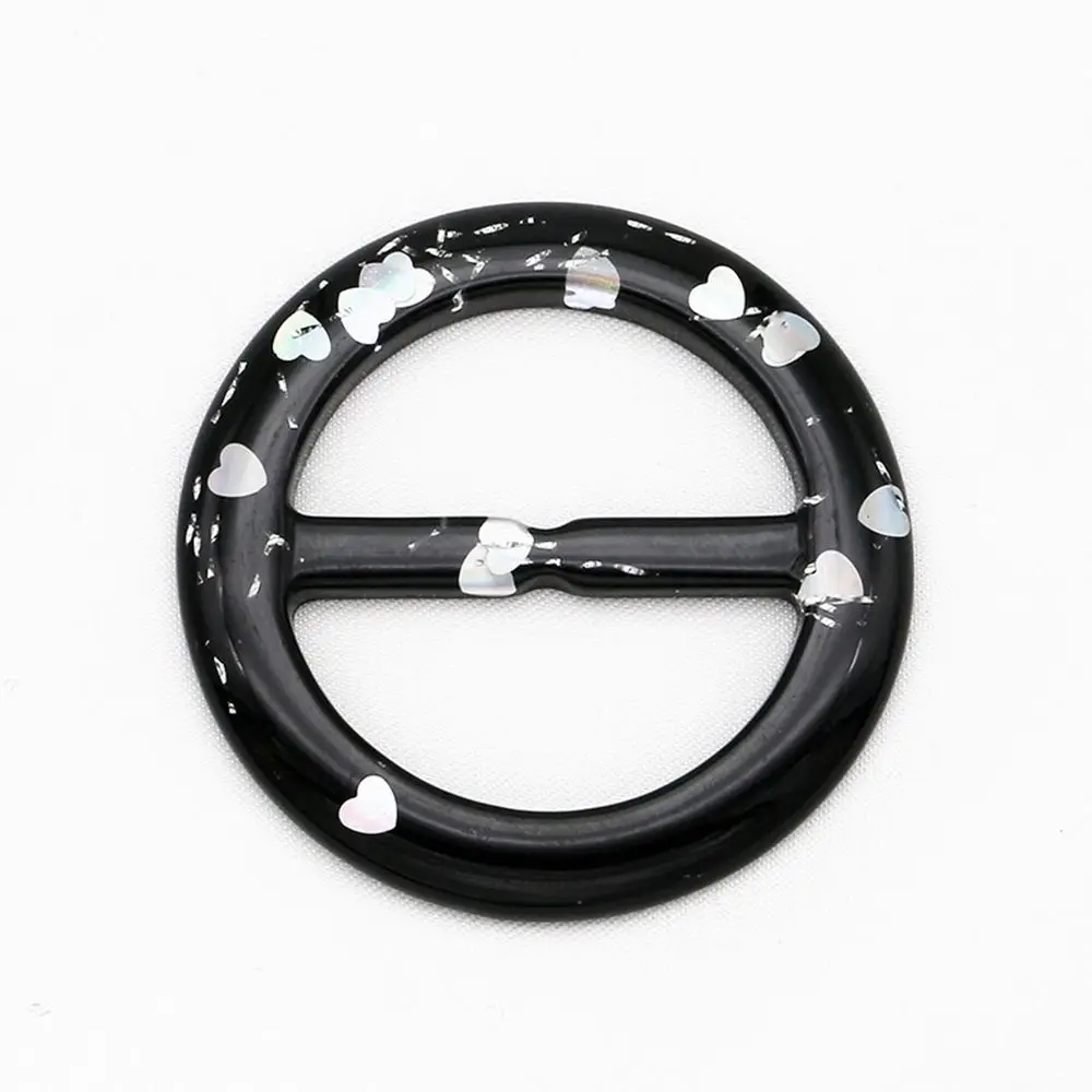 

Simple T Shirt Ring Garment Accessories Flower Round Heart T Shirt Clips Garment buckle Resin Scarf Buckle