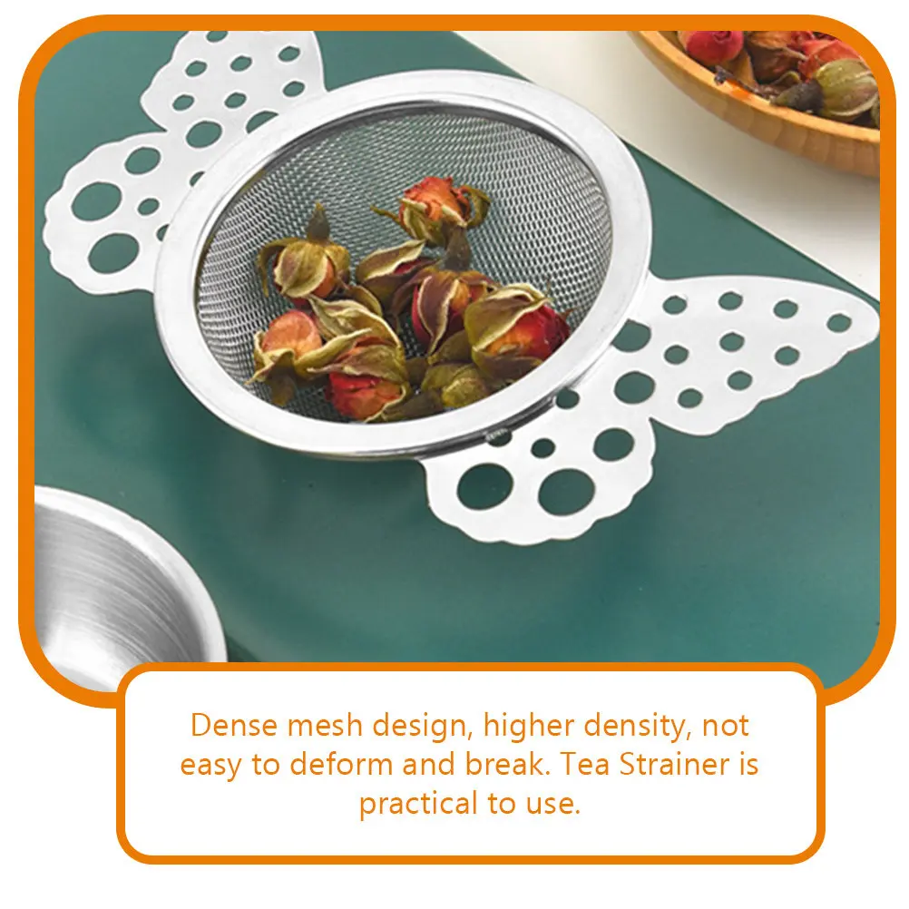 Stainless Steel Fine Mesh Tea Strainer Infuser for Loose Leaf Tea – Durable Dense Filter Tray Replacement