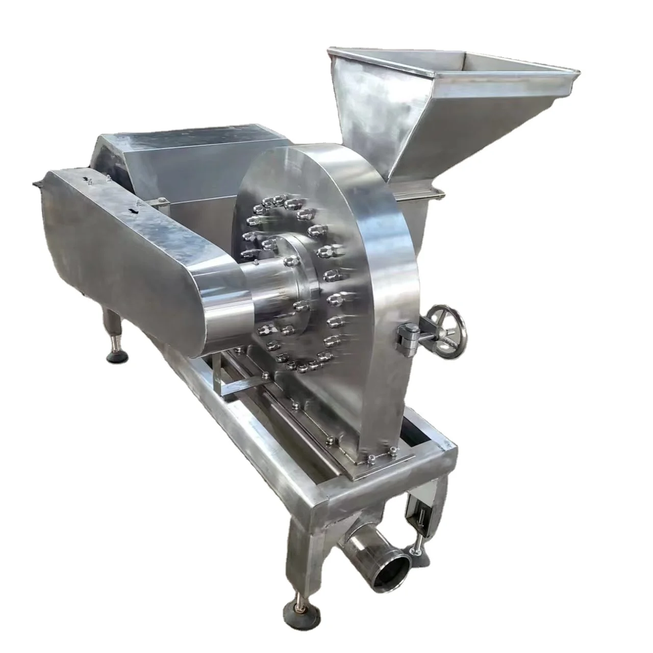 Stainless Steel Dry Cassava Leaves Dry Yam Crusher Cassava Flour Making Machine