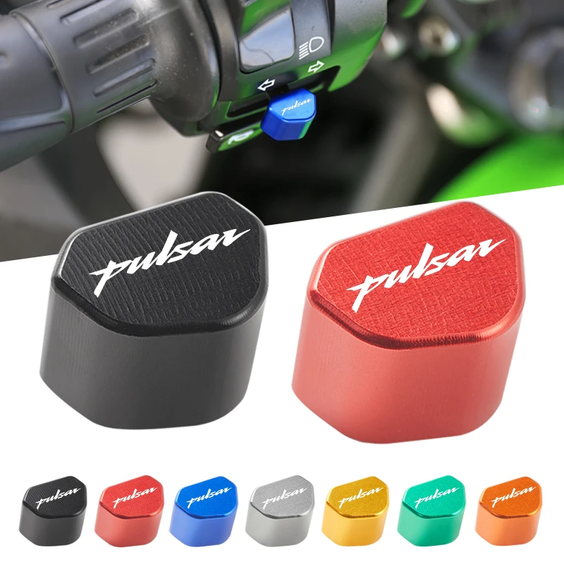 CNC Aluminum Motorcycle Switch Button Turn Signal Switch Key Cap For Bajaj Pulsar 200 NS/200 RS/200 AS All Year Accessories