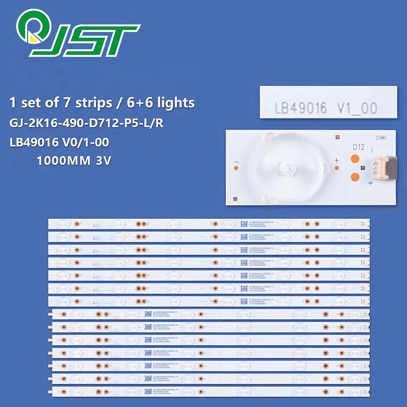 14pcs KD-49X6000D 49PUS7272/12 49PUS6401/12 49PUH6101/88 49PUS6561/12 TPT490U2-EQLSJA.G LB49016 V0_00 V1 GJ-2K16-490-D712-P5-L R