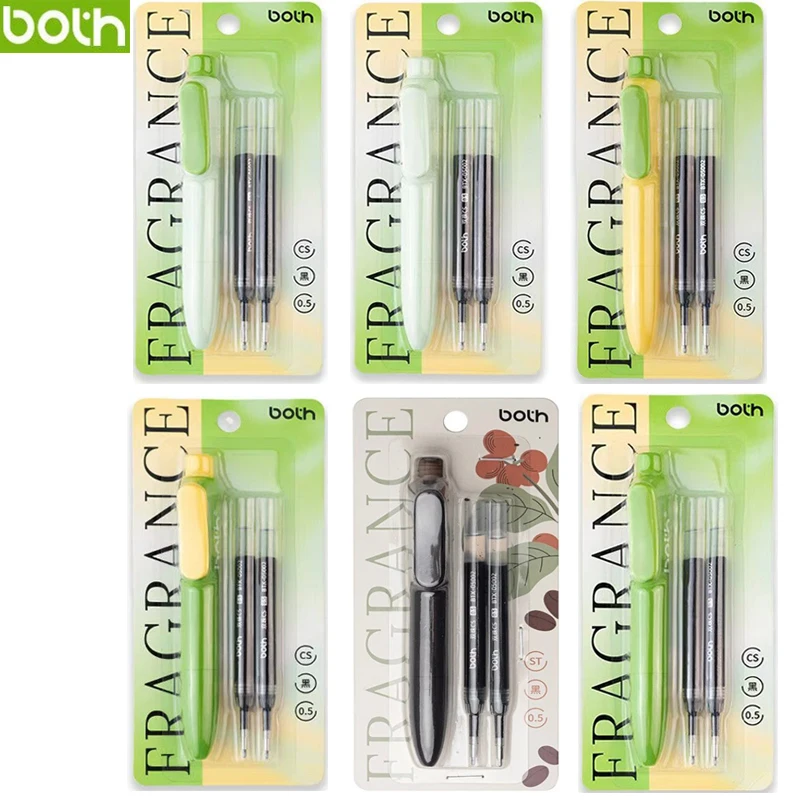 

НИЖНЯЯ ​ Набор ароматических мини-гелевых ручек, милый дизайн с кнопками и расслабляющим ароматом, идеально подходит для учебы и эстетических заметок