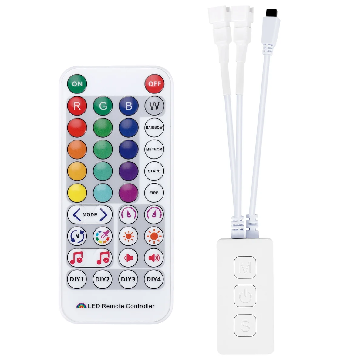 

SP511E WiFi Music LED Controller for WS2812B WS2811 Addressable Pixel RGB LED Strip Dual Output Alexa Voice APP Control