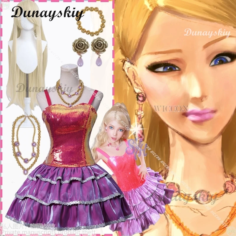 Jirai Kei الفتيات لوليتا هالوين كوس أنيمي حلم فيلم Houseeee تأثيري موضة الساخن الوردي البسيطة حبال علوية تألق Y2K كعكة فستان