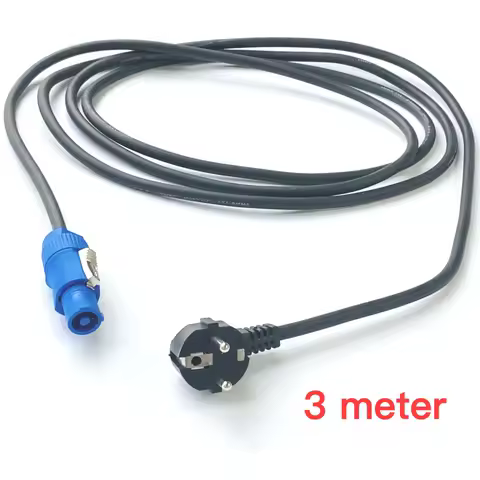 Stage Light Power Cable PowerCon EU Plug 3Meter 3x1.5mm&sup2; Power Cord Wire For DJ Audio LED Moving Head Lighting CO2 Smoke Machine