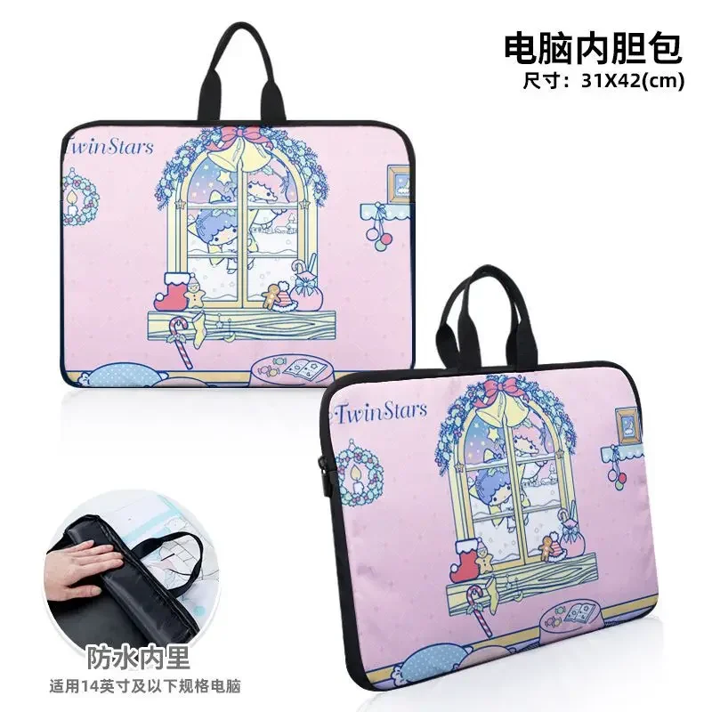 Sanrio New Clow M Cartoon Computer Handbag Lightweight and Large Capacity Stain-Resistant Casual Crossbody Single-Shoulder Bag