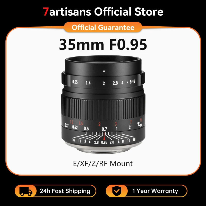 7artisans 35mm F0.95 Large Aperture Portrait Lens For Sony E ZVE10