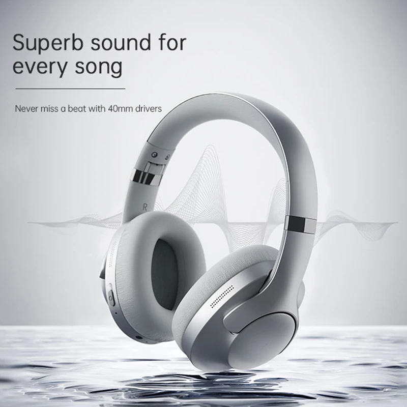 

XIAKE BT048S ANC Wireless Headphones Bluetooth 5.4 Hi-Res Audio Over Ear Headset 20dB Hybrid Active Noise Cancellation Earphones