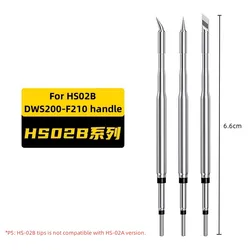 HS 02B-IS/K/I Tips for Fnirsi HS-02B USB Soldering Iron DWS200-F210 handle Replace Part Tool