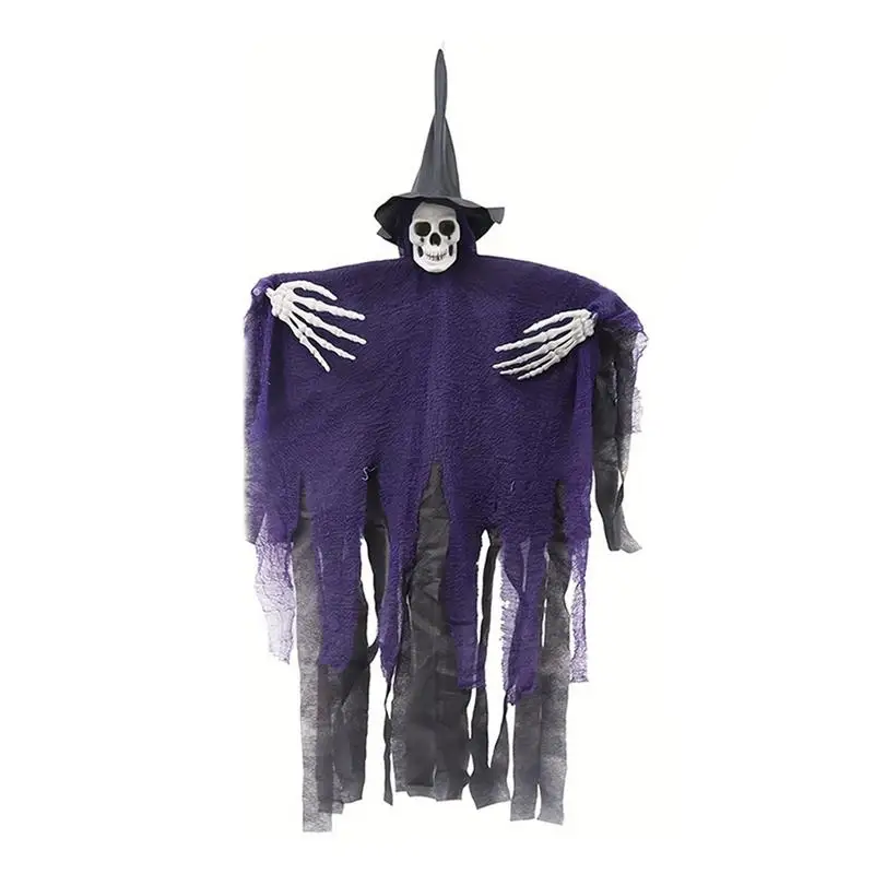 

Halloween Hangable Skeleton Halloween Skeleton Flying Ghost Haunted House Props Scary Decor for Outdoor Indoor Yard Garden Lawn