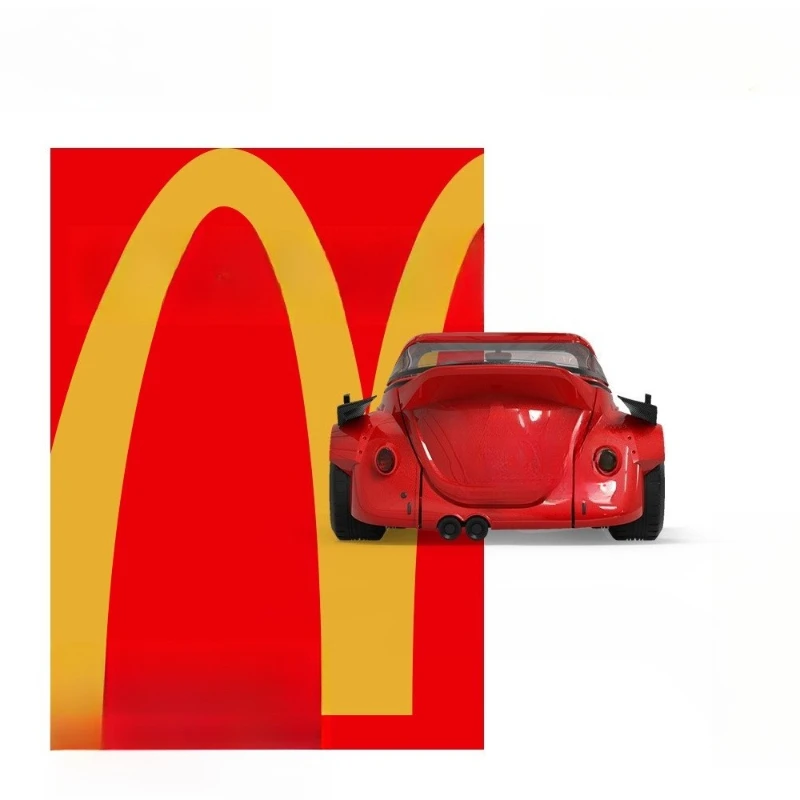 

Painting simulation alloy car model