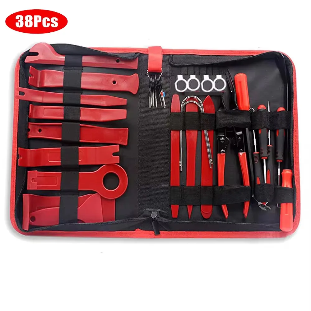 Car Radio Removal and Installation Tool Kit, 38PCS Anti-Scratch Prying Tools for Car Audio Stereo, Dash Panel Repair
