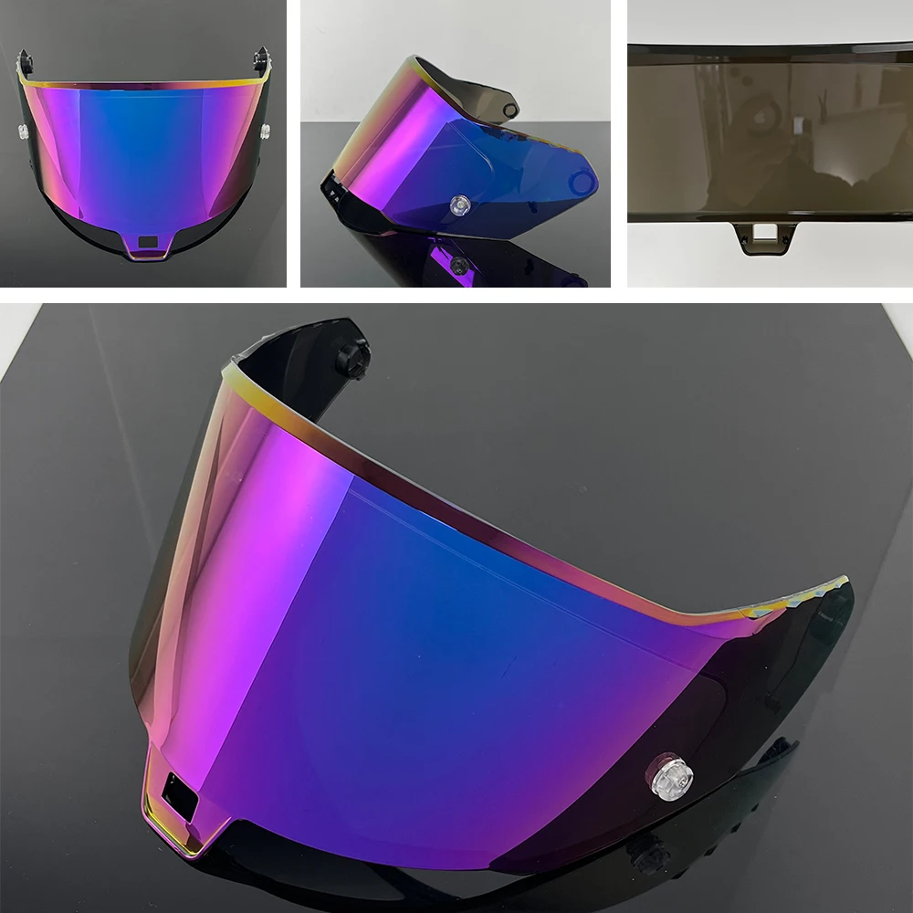 R10 خوذة قناع ل Alpinestars Supertech R10 دراجة نارية خوذة قناع نظارات تصفيح الفضة الأحمر استبدال عدسة