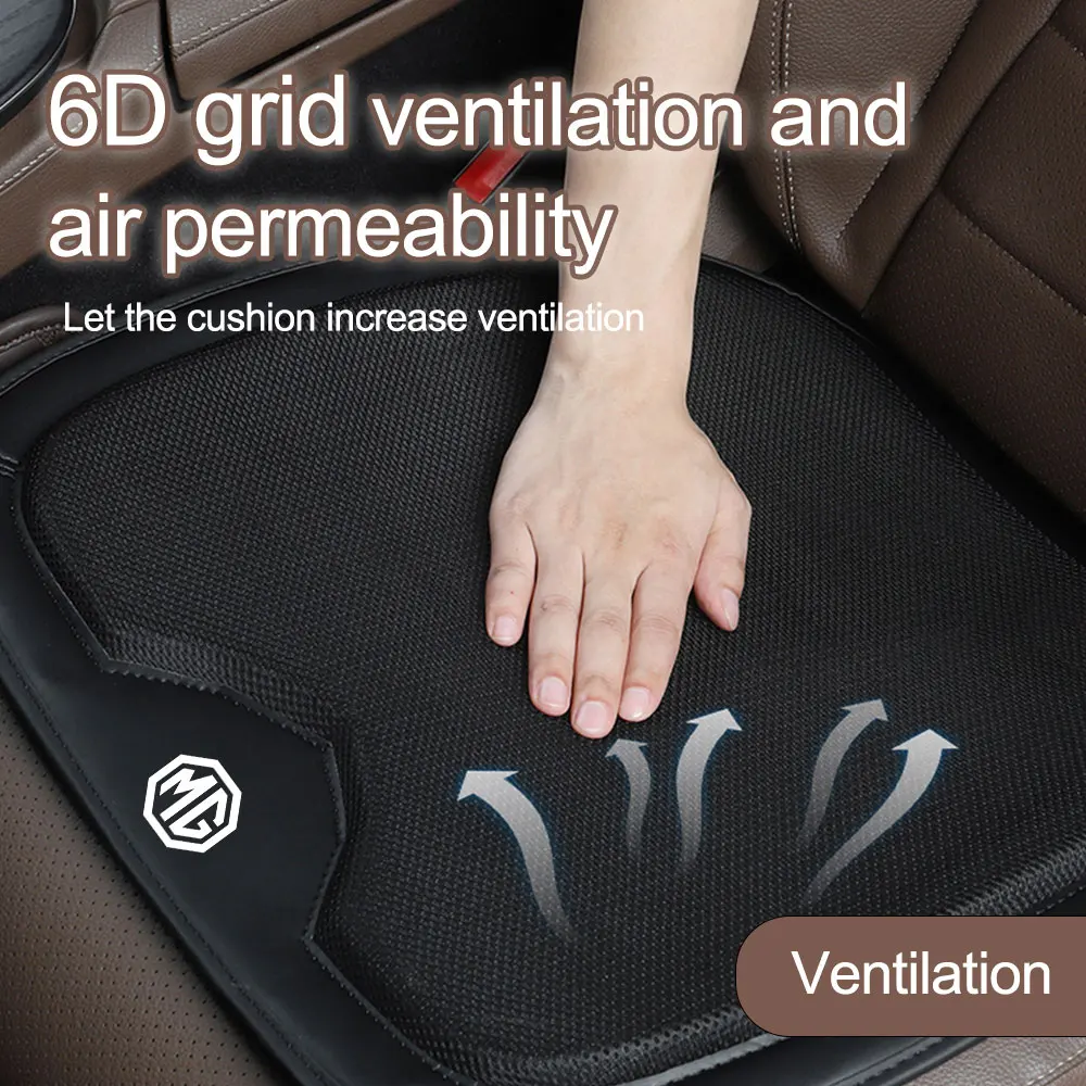 

1Pcs Car Interior Front Seat Breathable Anti-slip Mat Leather Cushion For MG Morris Garages GT MG3 MG6 MG5 MG7 GS Pilot HS ZS