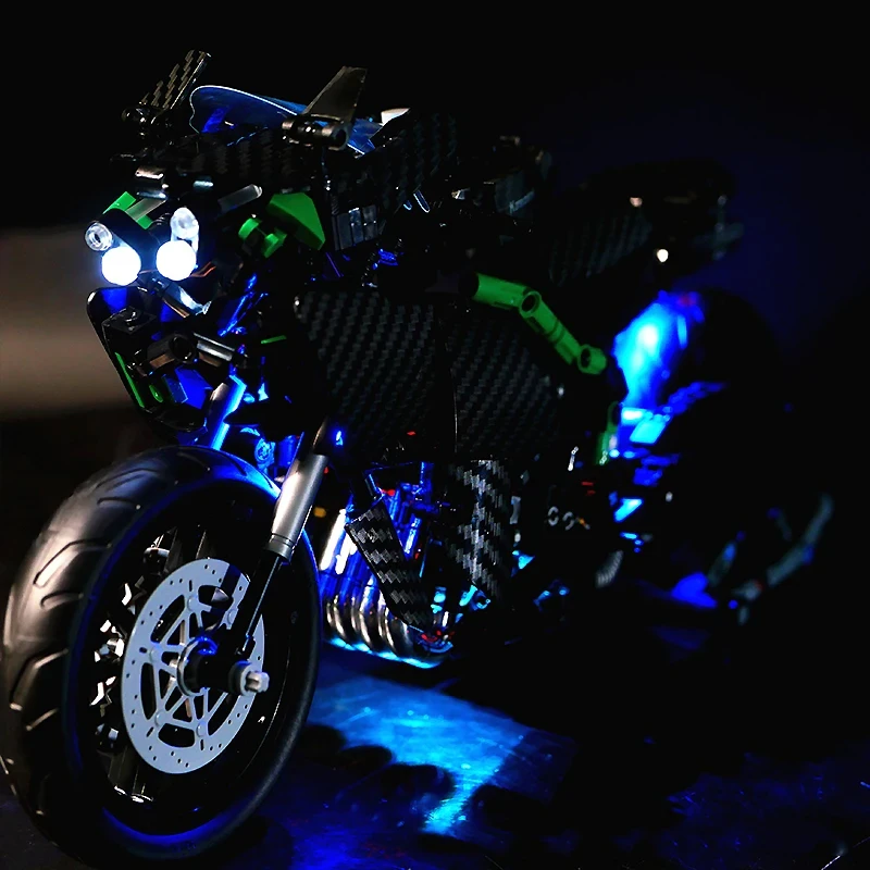 RC DIY LED Light Kit For LEGO 85001 Kawasaki H2 Motorcycle ( Only LED Light,Without Blocks Model)