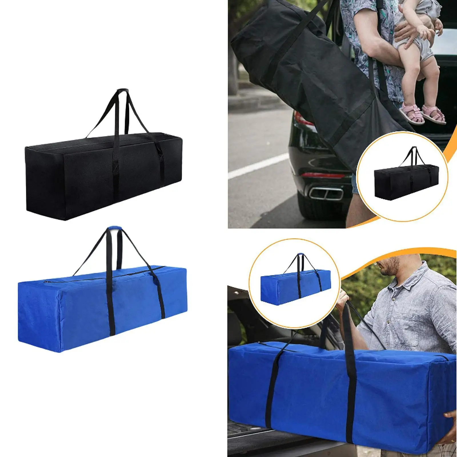 

Gym Bag Travel Duffel Multipurpose Waterproof with Handles Oxford Cloth Sleek Organizer for Outdoor Camping Swimming Indoor