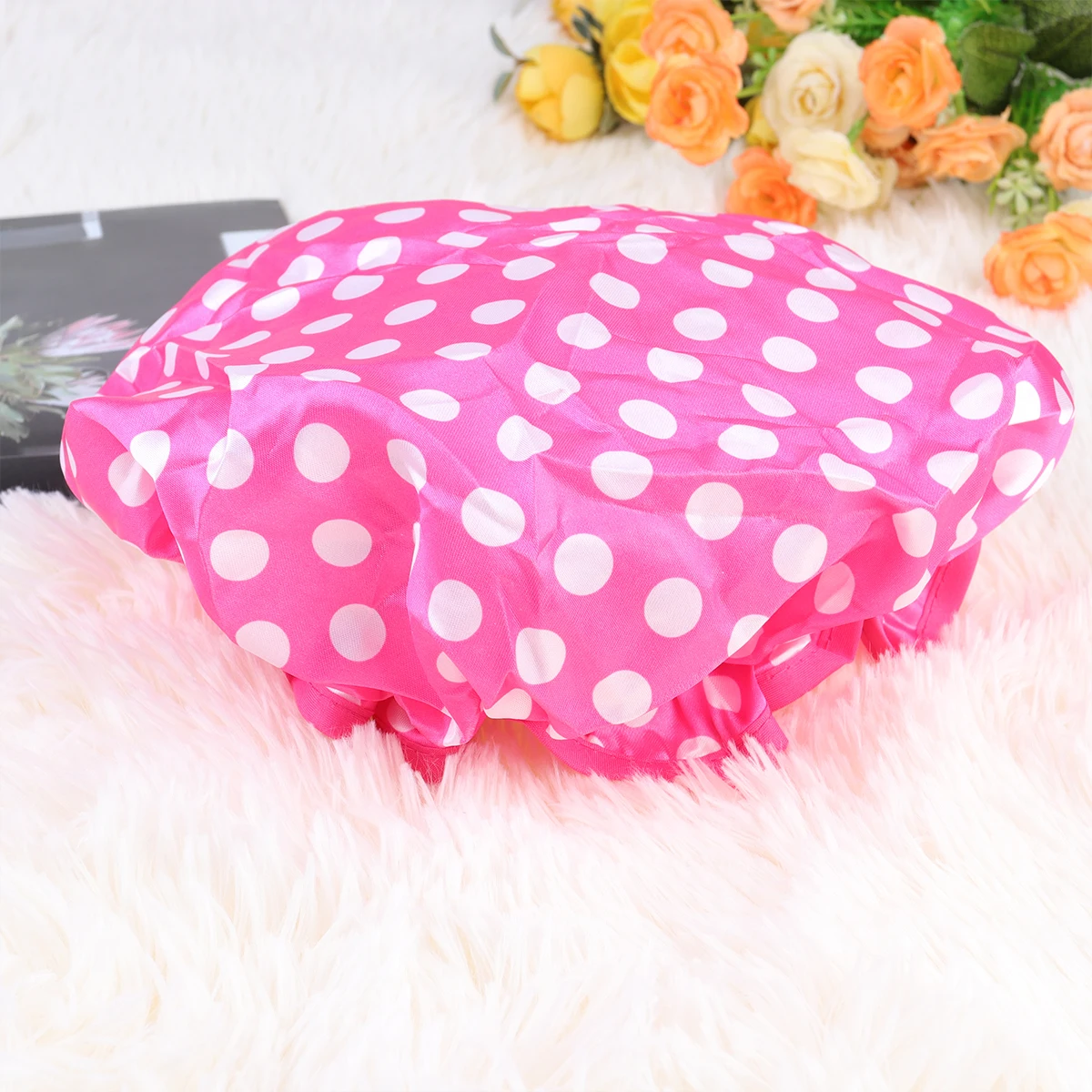 

2Pcs Shower Cap Hair Protective Bathing Caps Waterproof EVA Adult Bathroom Accessories Hair Salon Use Conditioning